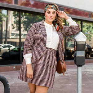 ModCloth Informed Ensemble Tweed Skirt sz 24